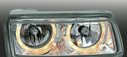 Кристални фарове Angel Eyes VW PASSAT B4 (1993-1996) - хром - Image 3