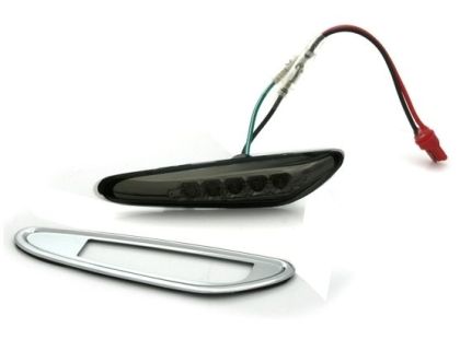 Диодни мигачи BMW E46 (01-05) / Е60 / X3 (2004-2009) - черни - Image 3