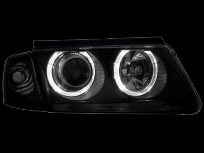 Кристални фарове Angel Eyes VW PASSAT 3B/ B5 (1997-2000) - черни - Image 2
