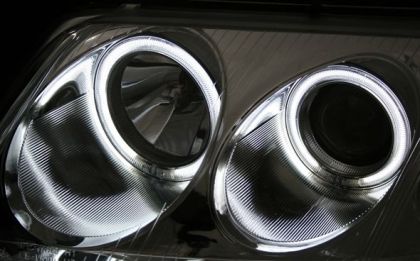 Кристални фарове Angel Eyes VW PASSAT B5.5 (01-05) - хром - Image 3