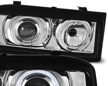 Кристални фарове Angel Eyes VW CORRADO - хром - Image 2