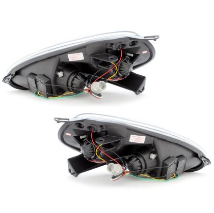 Кристални фарове FIAT Grande PUNTO (2005-2008) - черен - Image 2
