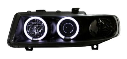 Кристални фарове Angel Eyes SEAT LEON / TOLEDO (1999-2004)- черни - Image 2