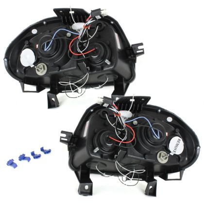 Кристални фарове ANGEL EYES RENAULT CLIO 2 (98-01) - черни - Image 2