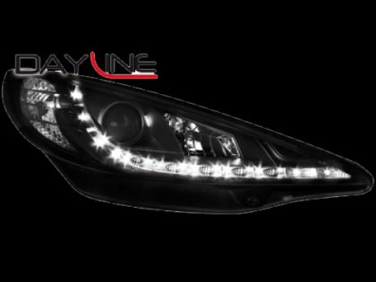 Кристални фарове PEUGEOT 207 (2006-2012) - черни - Image 2