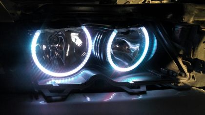 RGB Диодни Ангелски Очи за BMW E46 купе (2003+) - със смяна на цветовете - Image 2
