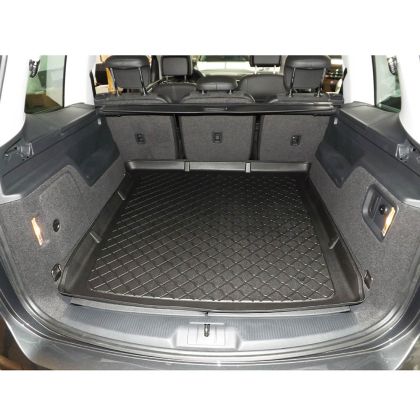 Гумирана стелка за багажник за VW Sharan II (2010-2023) / SEAT Alhambra II (2010-2020) - 7 места(3-ти ред сгънат) - Image 2