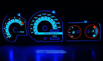 Плазмени циферблати за FORD ESCORT MK5 / MK6 син - Image 3