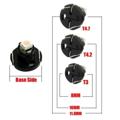 Лед крушки тип T4.7 2W бял - Image 3