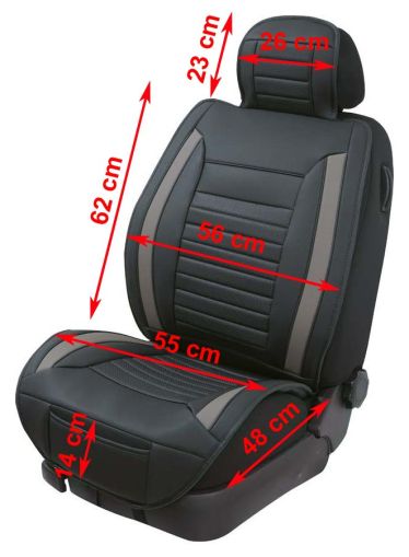 Тапицерия за седалка Petex "Tripolis" - черна - Image 2