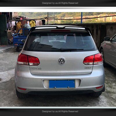 Спойлер антикрило за Volkswagen Golf 6 (2008-2013) OTR Style - черен гланц - Image 2