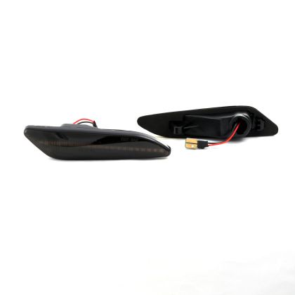 Диодни мигачи за калник за Alfa Romeo 156 / 147 (2005-2010) / Fiat Tipo (2015+) - опушени с бягащ мигач - Image 2