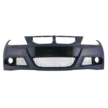 Предна броня за BMW E90 / E91 (2005-2008) - M-Tech дизайн с отвори за пръскалки