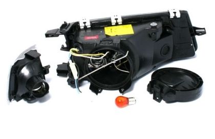 Кристални фарове OPEL VECTRA A (88-95) - черни - Image 2