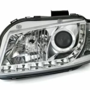 Кристални фарове DAYLINE  AUDI A3 (2003-2008) - хром