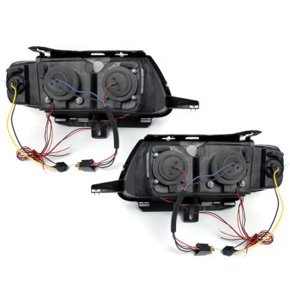 Кристални фарове ANGEL EYES CITROEN SAXO (96-00) - черни - Image 2