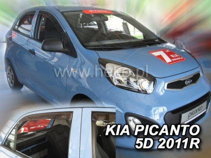 Ветробрани за KIA PICANTO (2011-2017) 5 врати - 4бр. предни и задни - Image 2