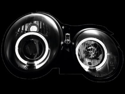Кристални фарове Mercedes CLK W208 (97-02) - черни - Image 3