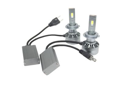 Лед крушки - Led система H7 модел A60 за фарове - 155 000 Лукса 55W - Canbus 4300K - 1500% повече светлина - Image 3