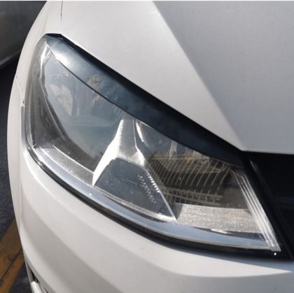 Вежди за фарове Volkswagen Golf 7 (2014-2019) - черен гланц - Image 2