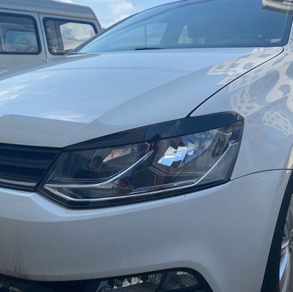 Вежди за фарове Volkswagen Polo (2011-2017) - черен гланц - Image 2