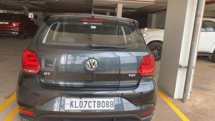 Спойлер антикрило за Volkswagen Polo (2011-2017) GT Style - черен гланц - Image 2