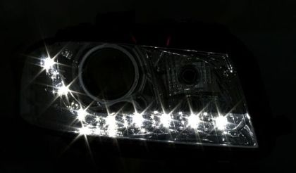 Кристални фарове за Audi A3 (2003-2008) - хром - Image 3