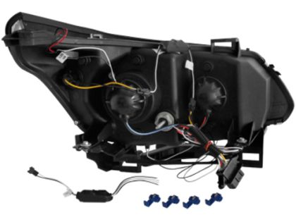 Кристални фарове за BMW E60 (2003-2007) - черни - Image 2