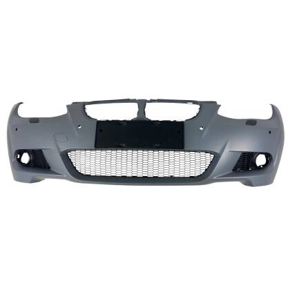 Предна броня за BMW E92 (2006-2009) - M-Tech дизайн с отвори за халогени и парктроник - Image 2