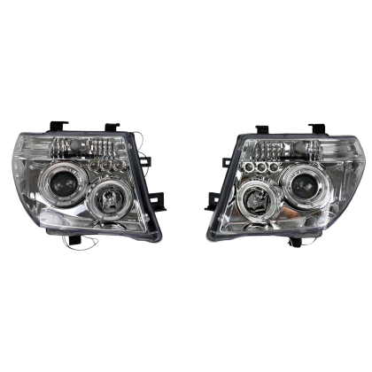 Кристални фарове за Nissan Navara / Pathfinder (2005-2009) - хром