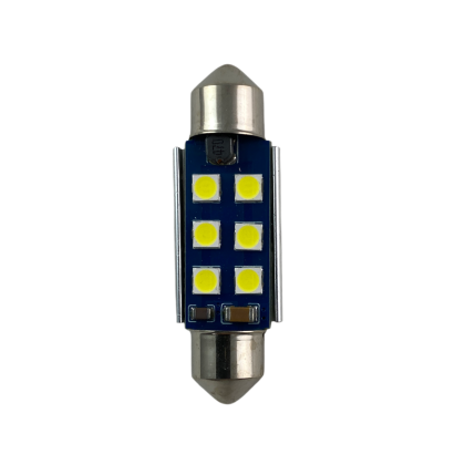 Лед крушка за плафон с 6 SMD диода 39мм - Canbus - Image 2