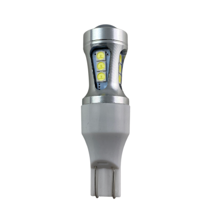 Лед крушка тип Т10 с 18 SMD 3030 лупа Canbus - Image 2