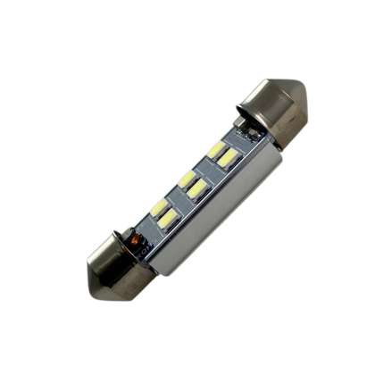 Лед крушка за плафон с 6 SMD диода 41мм - Canbus - Image 3