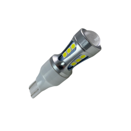 Лед крушка тип Т10 с 18 SMD 3030 лупа Canbus