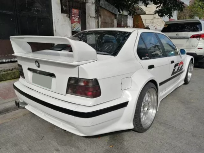 Спойлер антикрило за BMW E36 sedan / coupe - LTW M3 GT Class 2 - черен гланц - Image 2