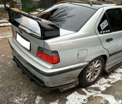 Спойлер антикрило за BMW E36 sedan / coupe - LTW M3 GT Class 2 - черен гланц - Image 3