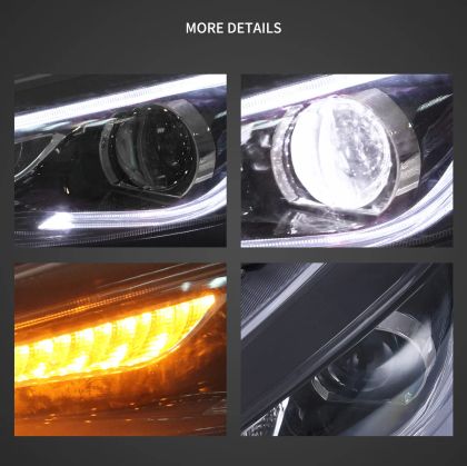Тунинг led фарове за Ford Focus (2015-2018) - черни - Image 2