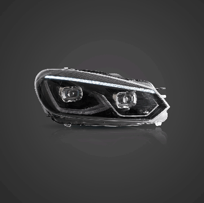 Тунинг led фарове за VW GOLF 6 (2008-2014) - черни - Image 2