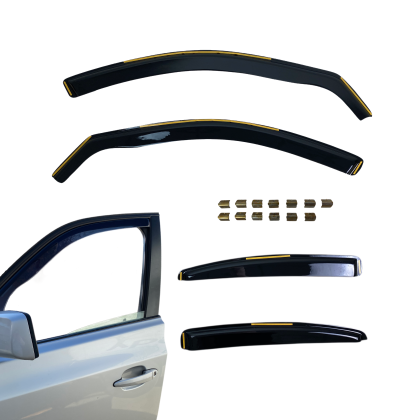 Ветробрани за Vw Passat B6 / B7 (2005-2014) sedan - 4бр. предни и задни - черни