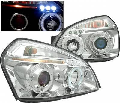 Кристални фарове за HYUNDAI TUCSON (2004-2010) -хром