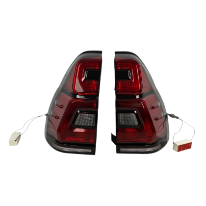 Диодни стопове за TOYOTA LAND CRUISER Prado J120 (2003-2009) - full Led Uprgade to J150 look - червени с бягащ опушен мигач - Image 3