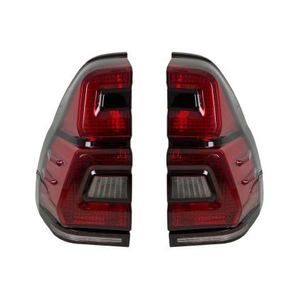 Диодни стопове за TOYOTA LAND CRUISER Prado J120 (2003-2009) - full Led Uprgade to J150 look - червени с бягащ опушен мигач