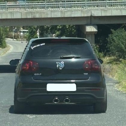 Добавка за задна стокова броня за VW Golf 5 - R32 style - Image 2